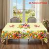 Vintage Floral Washable Tablecloth Soft Brushed Decorative Table Cover for Kitchen Dining Home Party Wedding Furniture Protection Home Decor
