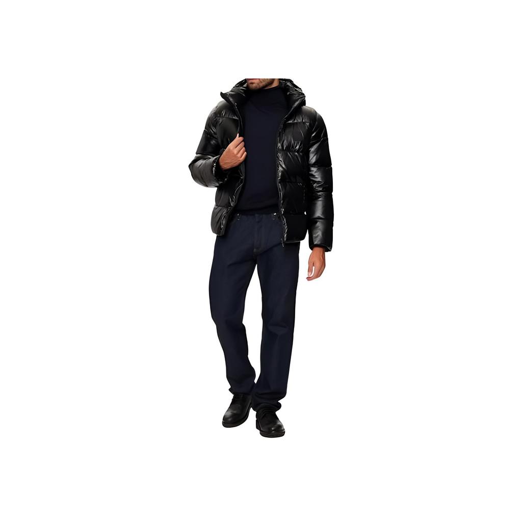 Calvin Klein Solid Color Hooded Zip-Up Long Sleeve Jacket Men Jackets Black K10K113721-BEH