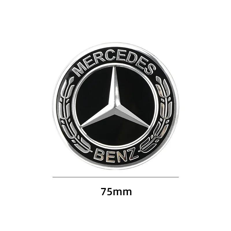 Naklejka Samochodowa 2025 Gorąca Do Benz 4 szt. 75 MM Kołpaki Piasty Koła Samochodowego Wieniec AMG dla Mercedes Benz GLE GLK SLK CLA CLK W203 W204 W20