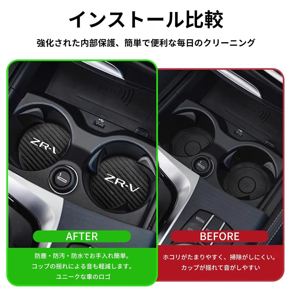 [For Honda ZR-V Only] Car Non-Slip Coaster, ZRV Car Accessories, Cup Mat for ZR