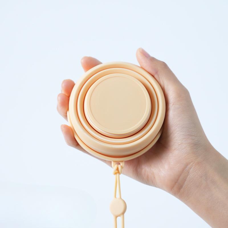Folding Water Cup Travel Mouthwash Cup Silicone Stretchable Toothbrush Cup Compression Cup