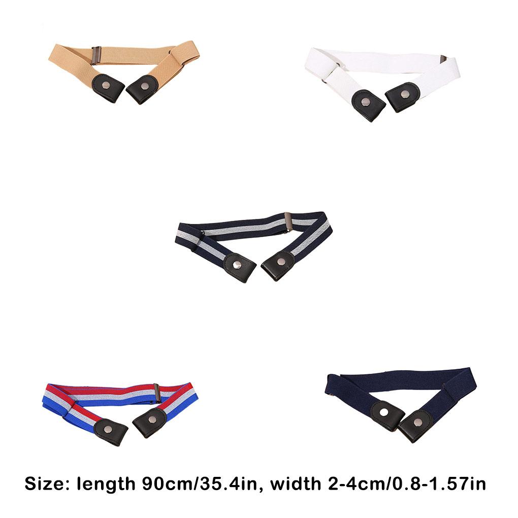Buckle-free Waist Belt Fashion Decoration Women Men Adults Trouser Straps Jeans Invisible Elastic Belts Pants Strap
