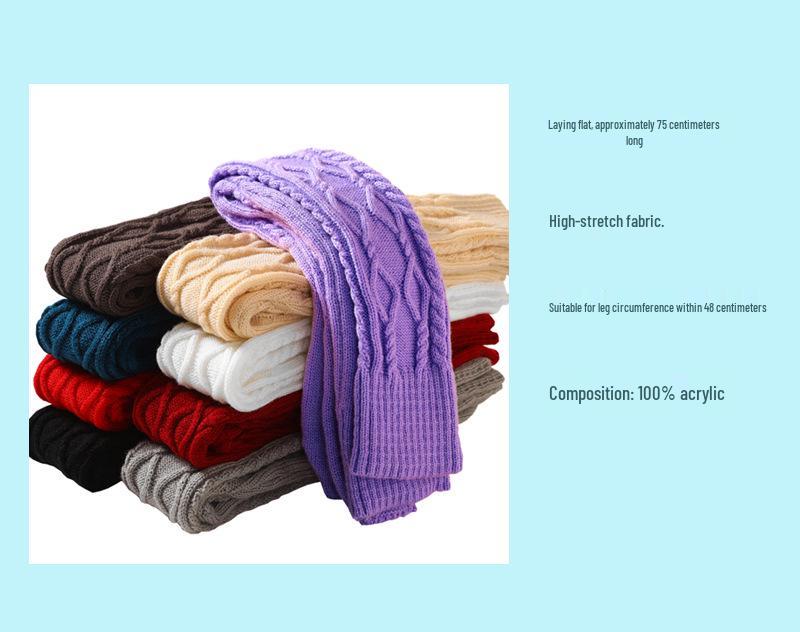 Women's Over-the-Knee Woolen Yoga Dance Socks