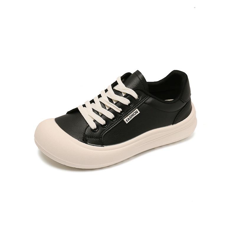 Mango head thick-soled little white shoes women's new fashionable versatile feet small casual sports board shoes