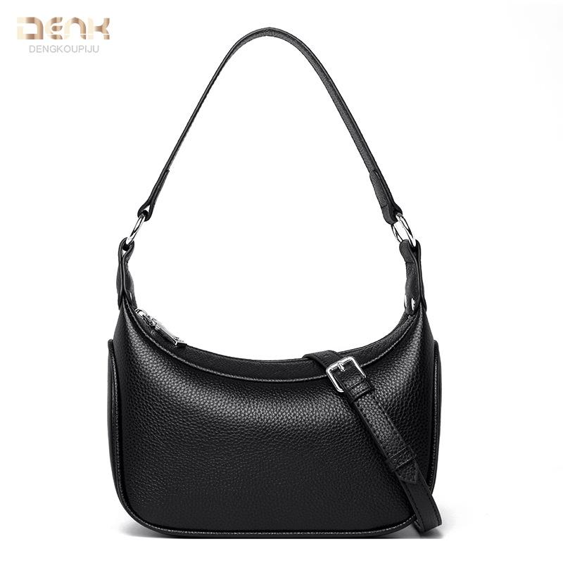 Real cowhide women's bags niche underarm bags new high-end first-layer cowhide shoulder messenger bags