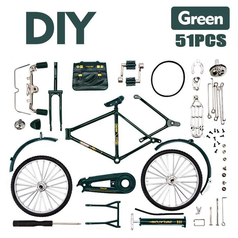 

DIY Ретро Велосипед Модель Мини Сплав Велосипед Миниатюрный Моделирование Палец Горный Велосипед Детский Миниатюрный Велосипед Коллекция Подарки зелёный