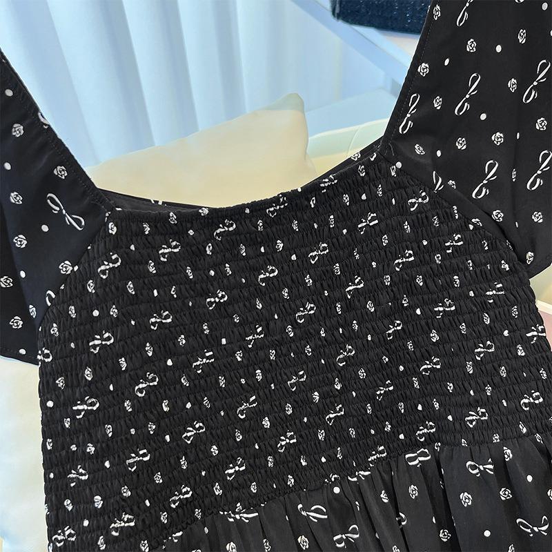 A New Summer Style of Plus-size Women's Dress with High-end and Slimming Floral Patterns