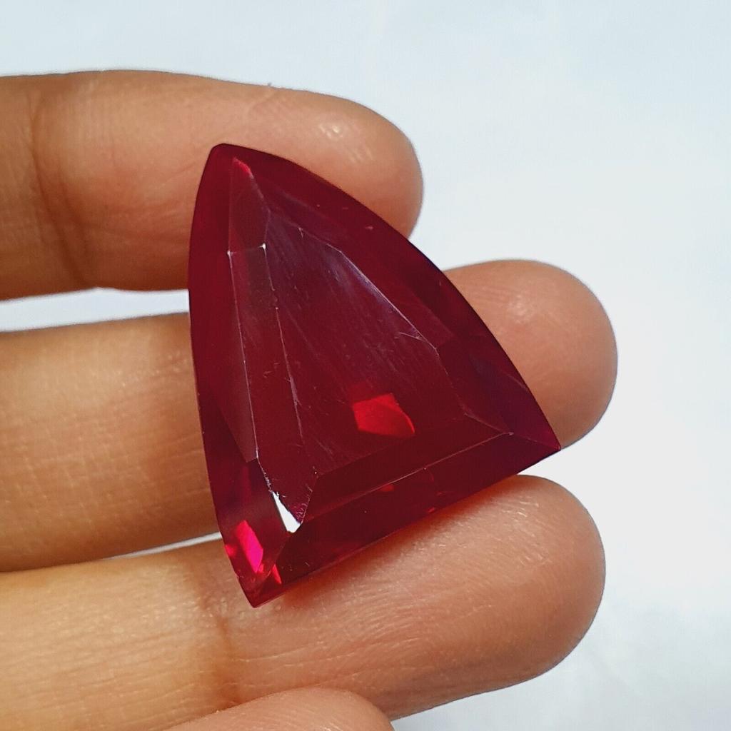 Natural Red Ruby 44 Ct Certified Fancy Mozambique Loose Gemstone A069 p592