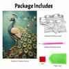 Pearl DIY Art Painting Peacock Design Handcrafted Picture Indoor Wall Ornament Relaxing Leisure Hobby Exquisite Home Decoration Gift