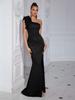 Elegant Cross-Border Black French Bodycon Evening Dress