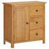 Day and Night - Day and Night Solid Oak Wood Sideboard 70x35x75 Cm