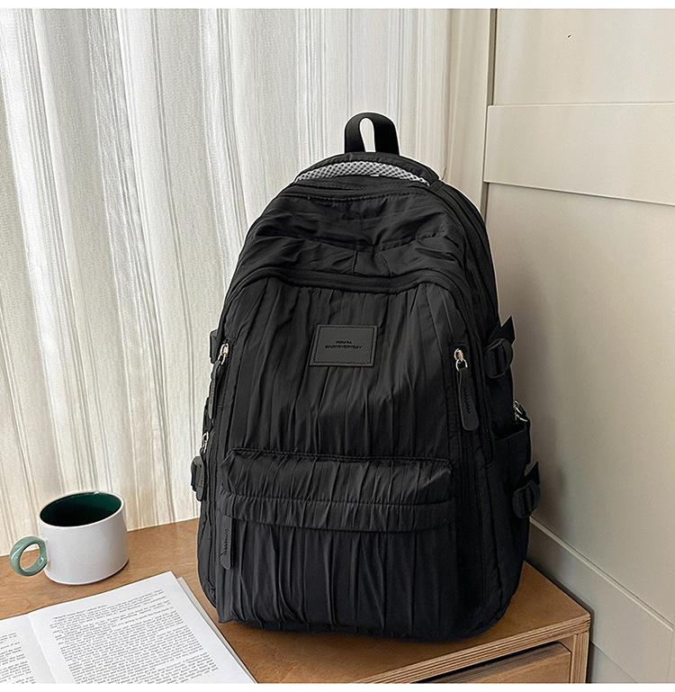 Schoolbag new high-value Japanese ins fresh and sweet macaron backpack junior high school students lightweight travel backpack