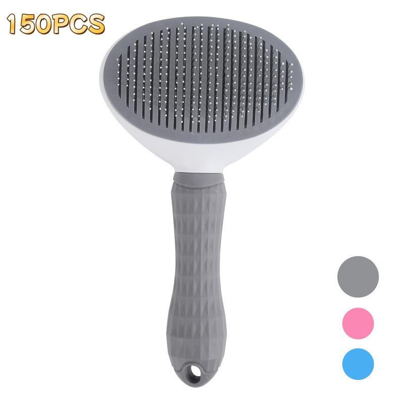 Pet Hair Removal Brush Dog Hair Comb Stainless Steel Automatic Hair Fading Cat Comb Pet Cleaning Grooming Supplies