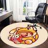 1PC Mario Cat Fish Office Round Area Rug, Indoor Mat Suitable For Office, Under Office Chairs Bedroom Living Room Home Decor DT1212018