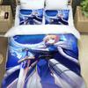 Fate EXTRA Duvet Cover Pillowcase Tohsaka Rin Bedding Set Adult Children  Bedroom Decoration Gift Single Double Large Size