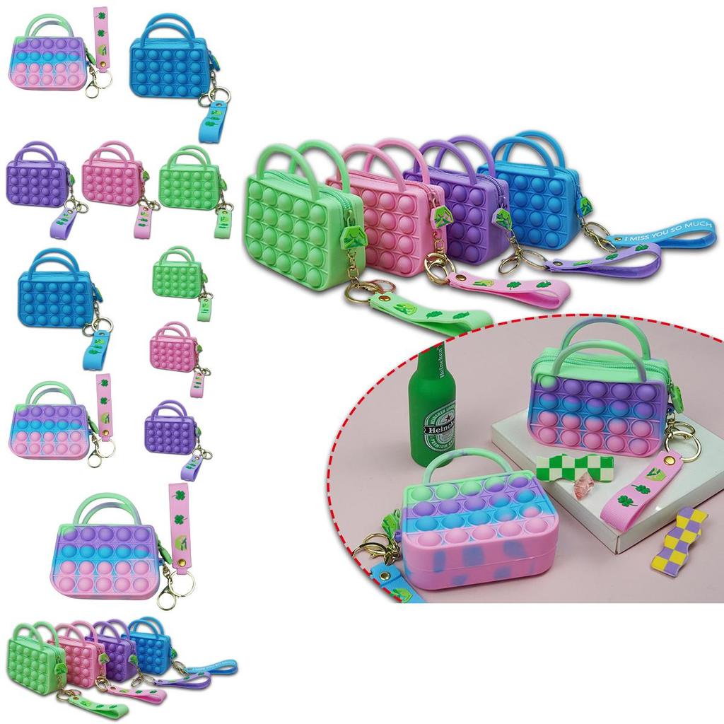 Vibrant Pop It Pouch Bag With Soft Bubble Design For Stress Relief And Storage