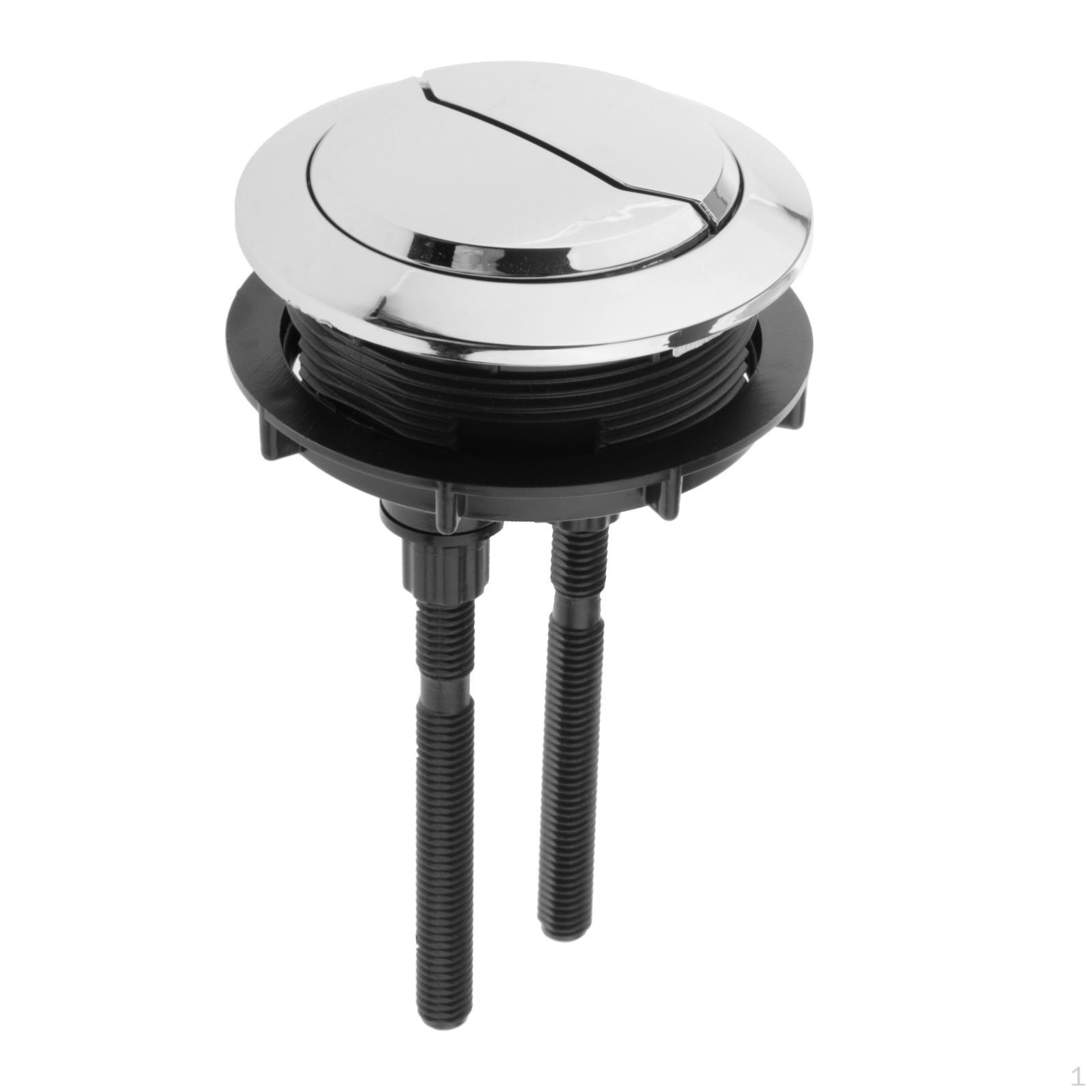 

48 / 58 мм Кнопка двойного смыва для унитаза Круглая головка Серебристая 58mm