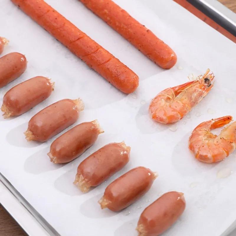 10M Baking Paper Household Kitchen Double Sided Silicone Paper for Barbecue DIY Mat Oven Cake Cookies Baking Barbecue Parties