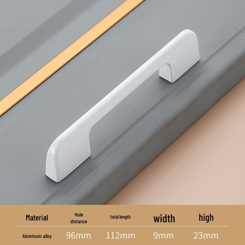 American White Aluminum Alloy Cabinet Handle