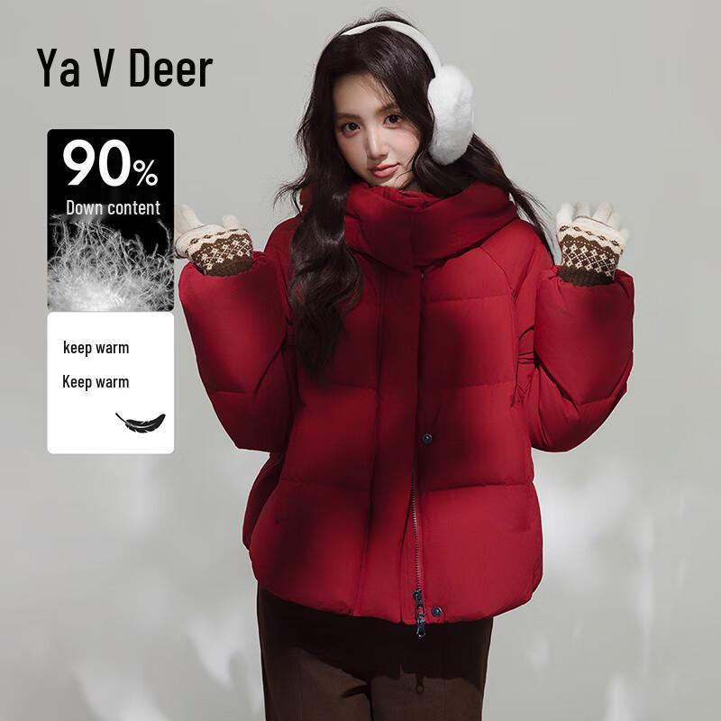 Yalu Women's Detachable Hood Puffer Down Jacket