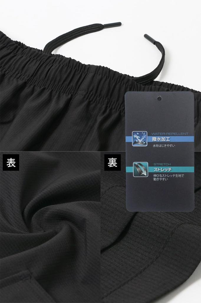 Logo Spark Men's Summer Cargo Pants, 3/4 Length, Water-Repellent, Stretch, Cropped, Easy-Duty Pants, Beige, Size M