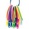 5pcs Dual Color Sensory Zipper Chain Bracelet, Anxiety Relief Fidget for Adults Autism, Wedding Party Favor Gift