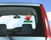 Moomin car window sticker with suction safety sign IN THE cute Little My cup, "BABY CAR" - large, swinging, eye-catching,