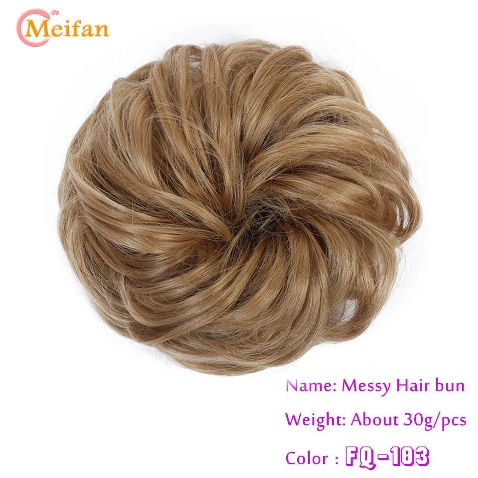 

MEIFAN синтетические беспорядочные прямые волосы для наращивания пучка эластичная лента пушистые волосы шиньон резкая резинка для волос прическа накладная шиньон для женщин
