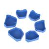 Portable 6pcs Dental Model Base Set Dental Former Base Mold Plaster Base