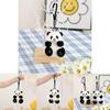 Delightful Cartoon Panda Plush Toy Keychain With Fluffy Skirt And Premium Materials