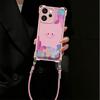 Smiley Face Is Suitable for OPPOreno15 Mobile Phone Case Reno14/13pro Bracket 12 Simple 11p/10 Pink Case.
