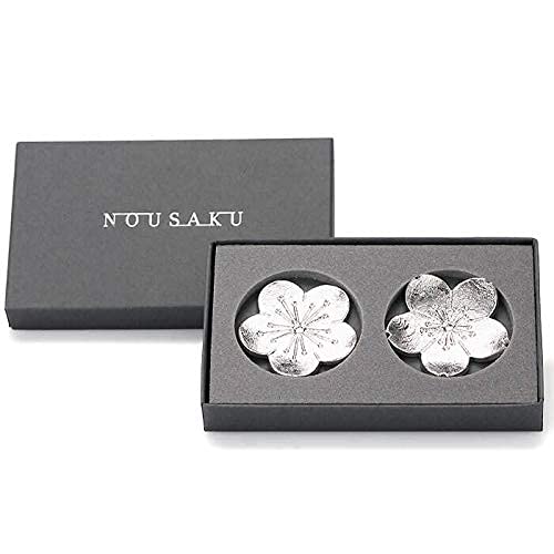 

Nousaku Hanabana Plum and Cherry Blossom Chopstick Rests (Set of 2) [100% Tin] 501763