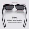 Men's Myopia Polarized Clip-On Sunglasses Set - Anti-UV Driving Glasses for Men & Women