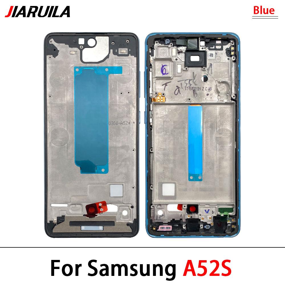 New Front Housing LCD Display Frame For Samsung A02 A02s A12 A22 A32 A52 A52s A72 4G 5G Housing Middle Frame Bezel Plate Cover