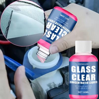 Concentrated Car Glass Coating Waterproof Windshield Wiper Fluid, Keeps Surfaces Smooth, Rainproof, and Anti-Fog Without Streaks, Quickly Restores