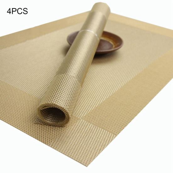 4Pcs/Set Anti-slip Thermal Insulation Placemat Pad Dining Table Mat Accessory