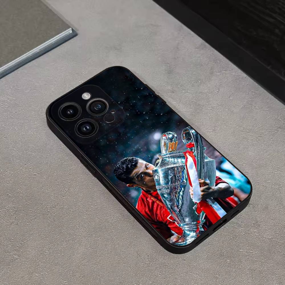 R-Ronaldo Cool CR7 Football Phone Case For iPhone 16,15,14,13,12,11 Plus,Pro Max,XS,X,XR,SE,Mini,8,7,Soft Silicone Black Cover