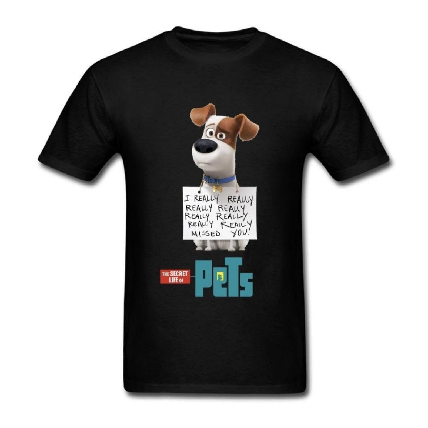 JuDian The Secret Life Of Pets Poster T Shirt For Men S разноцветный