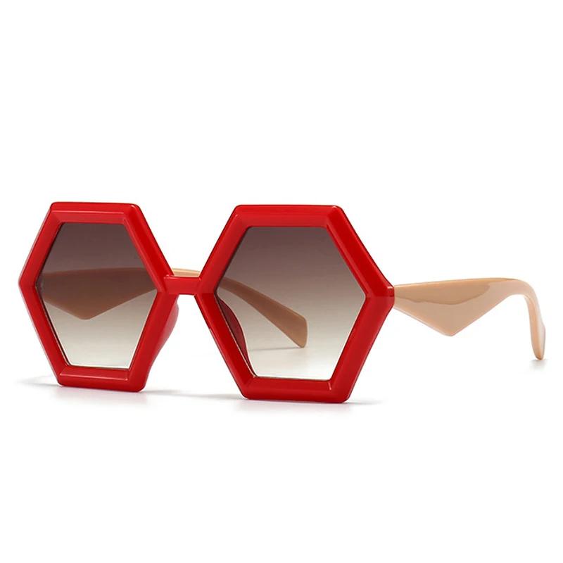 

SHAUNA Ретро многоугольные квадратные солнцезащитные очки женские градиентные оттенки UV400 модные мужские двухцветные трендовые солнцезащитные очки