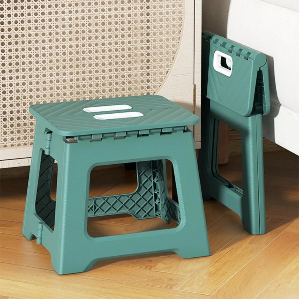 Folding Stool Portable Outdoor Activities Camping Thickened Plastic Stool High Load-bearing Handle Design Mini Fishing Stools