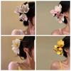 Seaside Holiday Style Orchid Hair Clip Large Side Clip Fashion Frangipani Claw Clip  Women