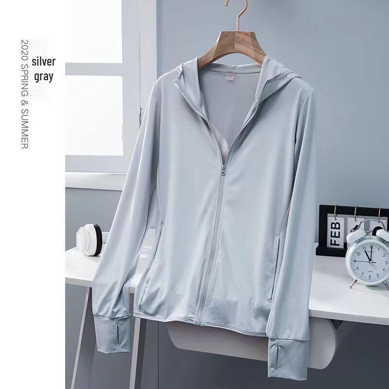 Men s Ice Silk UPF50+ UV Protection Quick Dry Sun Hoodie XL