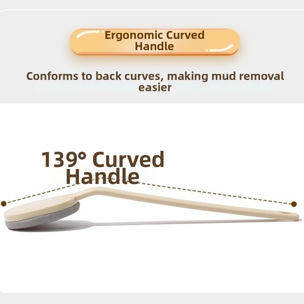 Coarse/Fine Sand Bath Shower Brush Long Handle Exfoliating Brush Back Scrubber Brush  Shower