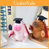 Chaveiro de Pelúcia Adorável de Capivara Presente de Formatura Brinquedo de Pelúcia Curta Macio e Fofo