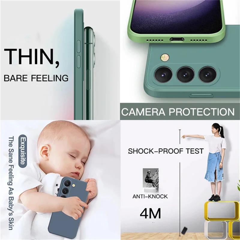 Per Samsung Galaxy S26 S25 S24 S23 S22 S20 S21 Ultra Plus FE A52 A51 A72 Cover Morbida Antiurto Nuova Custodia in Silicone Liquido