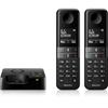 Téléphone sans fil - PHILIPS - D4752B - Écran 4,6 cm - 2 combinés - Autonomie 16h