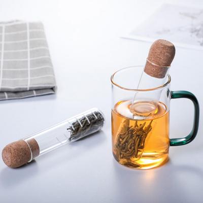 Glass Tea Infuser Tea Filter Creative Pipe Glass Design Tea Strainer Kitchen Accessories