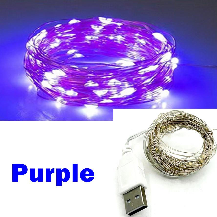 10Pcs Waterproof USB LED String Light 10M 20M Copper Wire Fairy Garland Light Lamp for Christmas Wedding Party Holiday Lighting