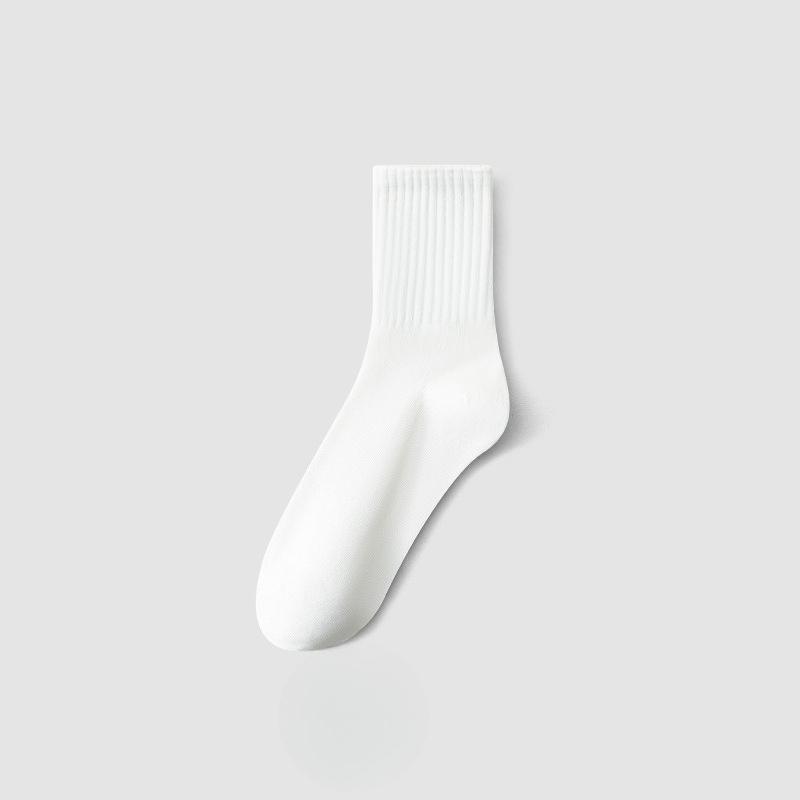 

Носки Dui Dui Женские до середины икры Бесшовные Не из чистого хлопка Весна и Осень Черно-белые Летние Лунные Длинные Носки 1 pair молочный белый