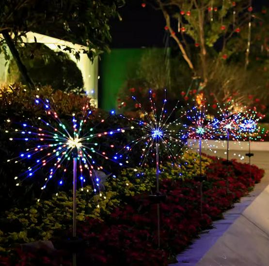 Waterproof Solar Dandelion Garden Lamp – Outdoor Lawn, Courtyard & Festival Decoration Firework Light